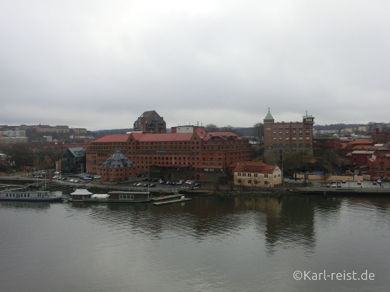 Aussicht von Stena Scandinavican aufs schwedische Festland kurz vorm Anlegen