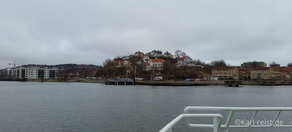 Ausblick von der Hafenfähre in Göteborg.