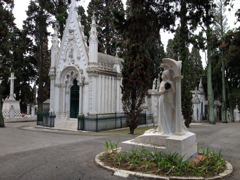 Friedhof Cemitério dos Prazeres in Lissabon