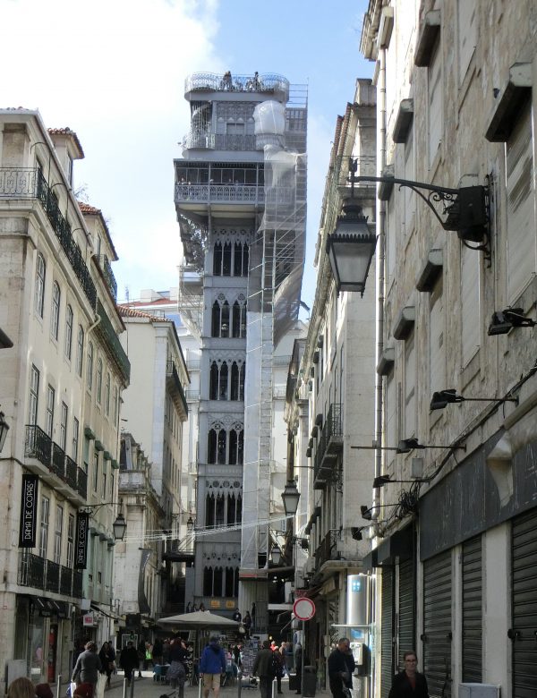 Fahrstuhl Elevador de Santa Justa, Lissabon