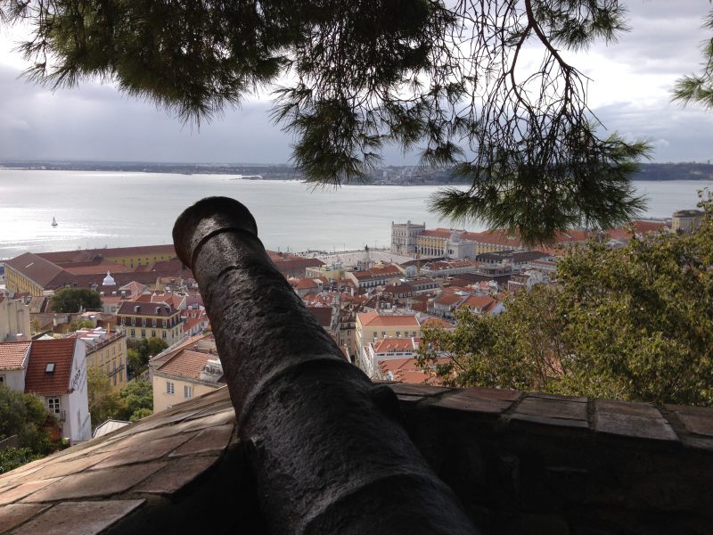 Kanone auf dem Castelo de São Jorge