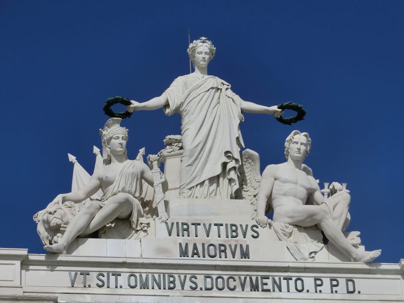 Großaufnahme Arco da Rua Augusta