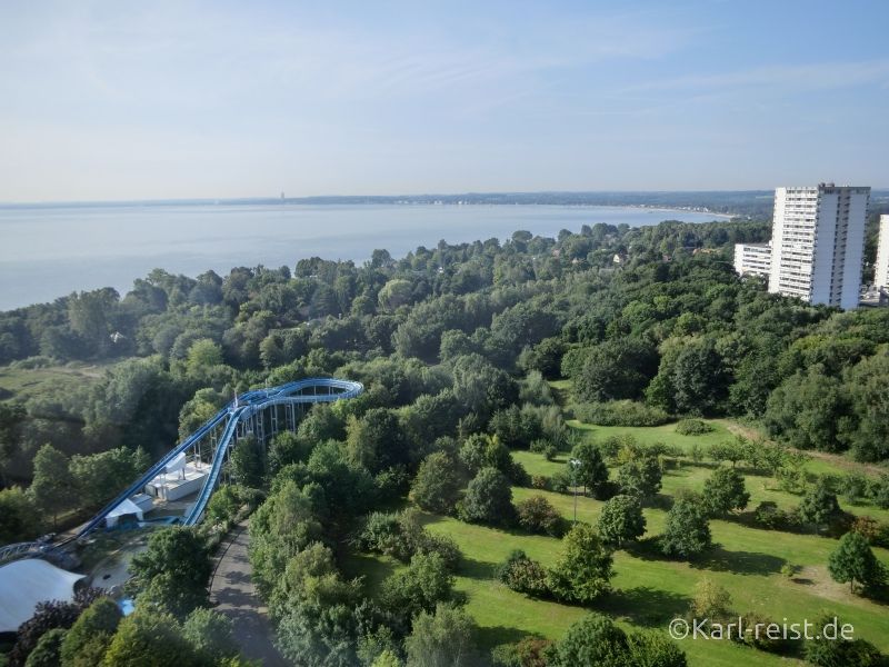 Hanspark Aussicht vom Aussichtsturm über die Ostsee