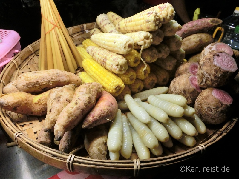 Bild Yangon Nachtmarkt Chinatown