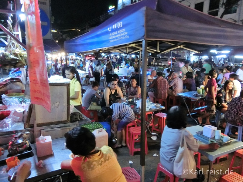 Bild Yangon Nachtmarkt Chinatown