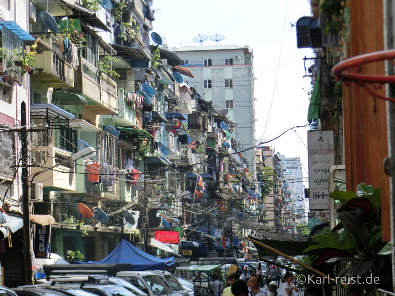 Straßenbild Yangon