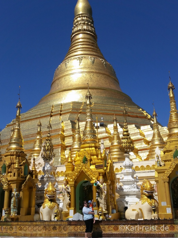 Shwedagon Pagode Größe