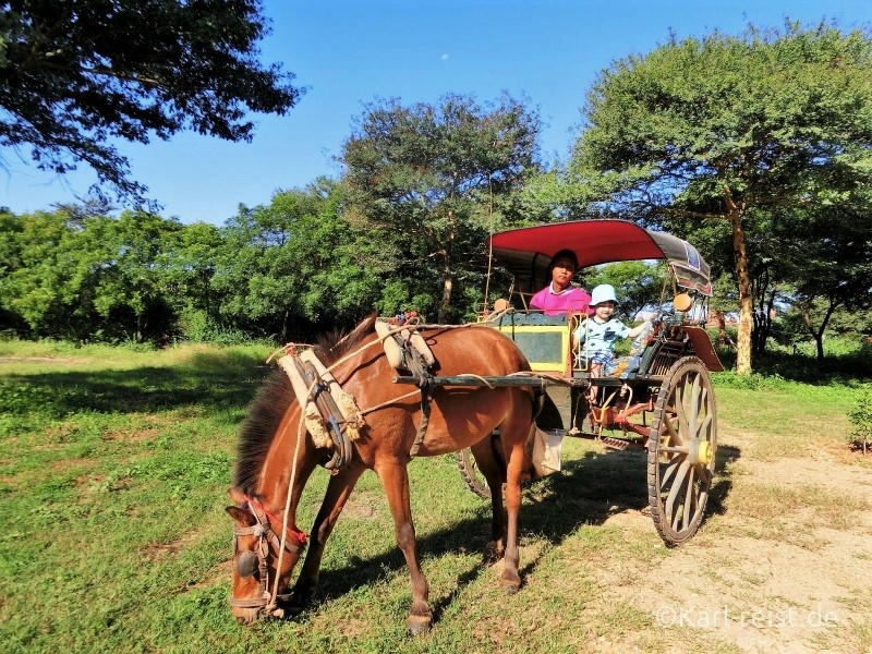 Bagan Pferdekutsche