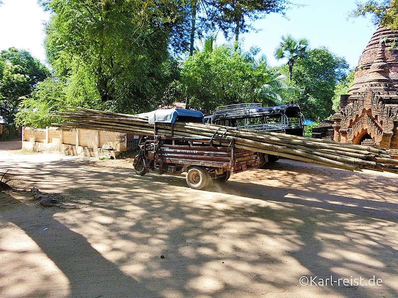 Schwertransport in Myanmar