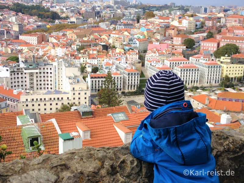 Ausblick Castelo de Sao Jorge Portugal Lissabon