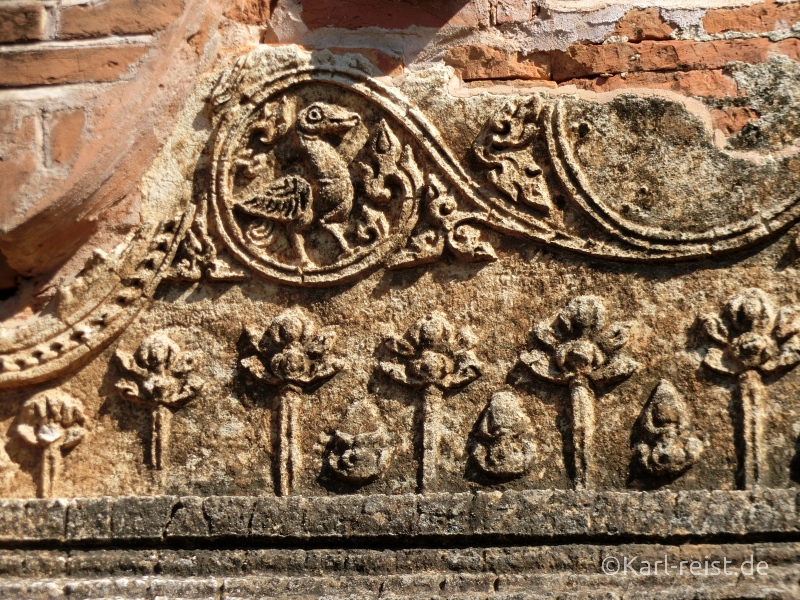 Ornament an einem Tempel in Bagan