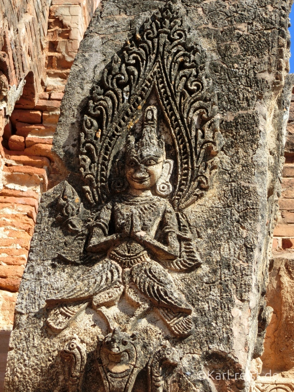 Ornament an einem Tempel in Bagan