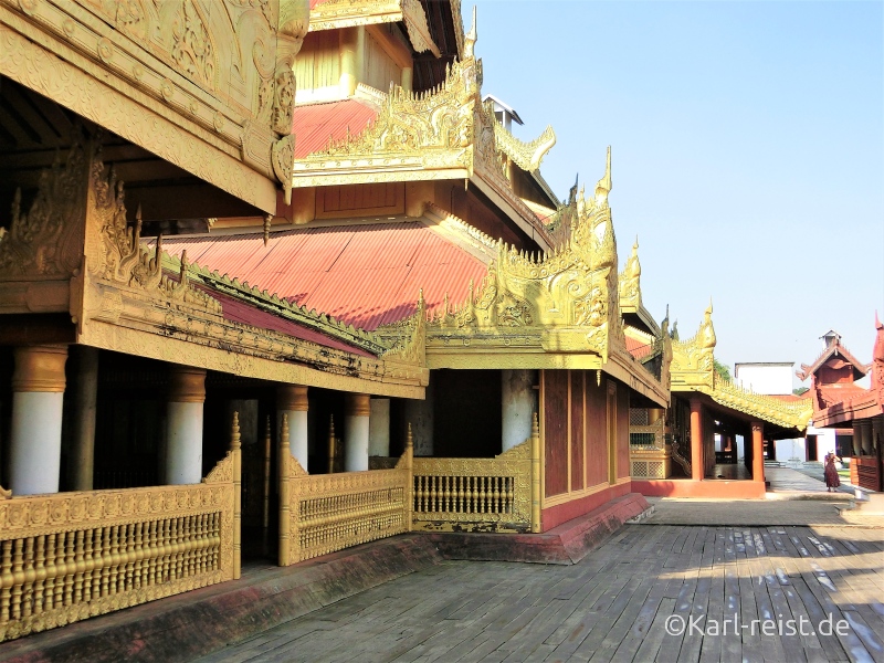 Königspalast Mandalay Palace Außengelände