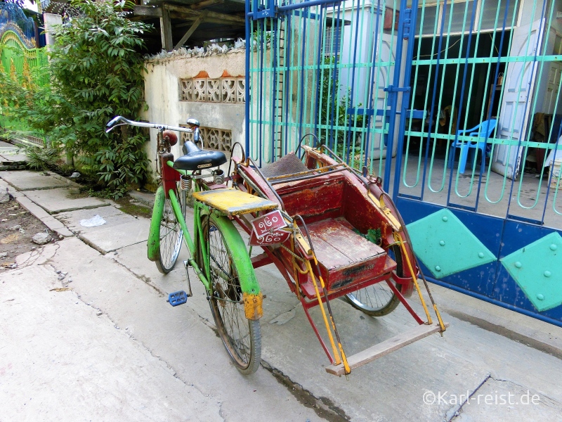 Fahrradtaxi in Mandalay