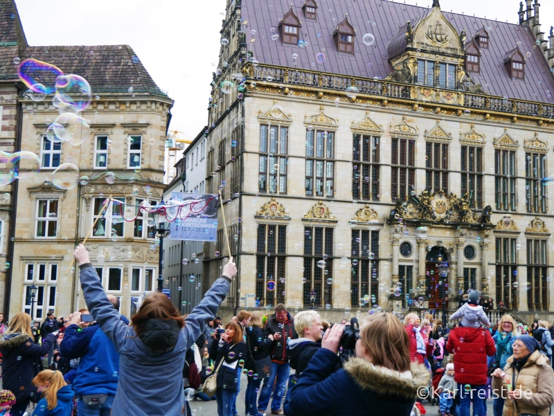 Seifenblasen Flashmob Bremen