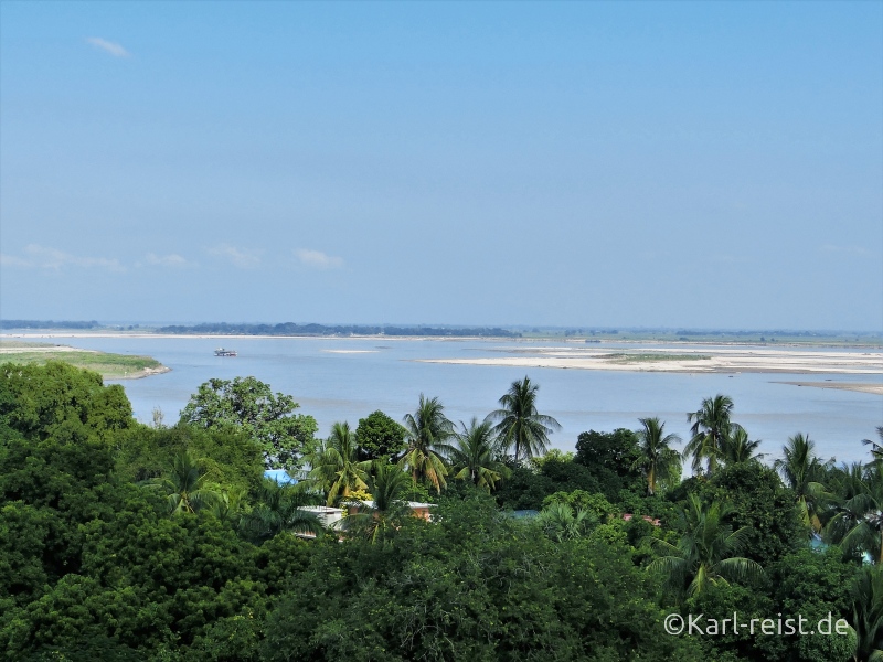 Ausblick von Mingun Pagode