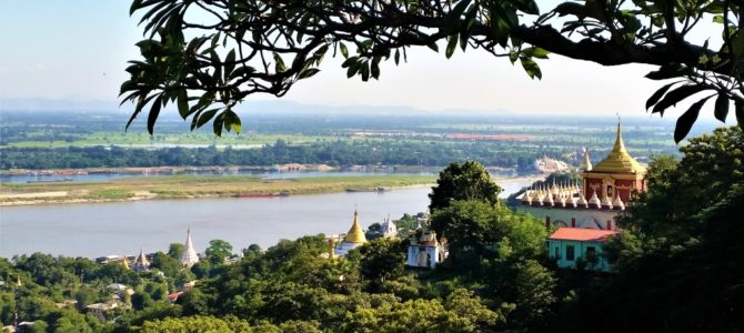 Traumhafte Aussichten über Sagaing Hill und den Irrawaddy