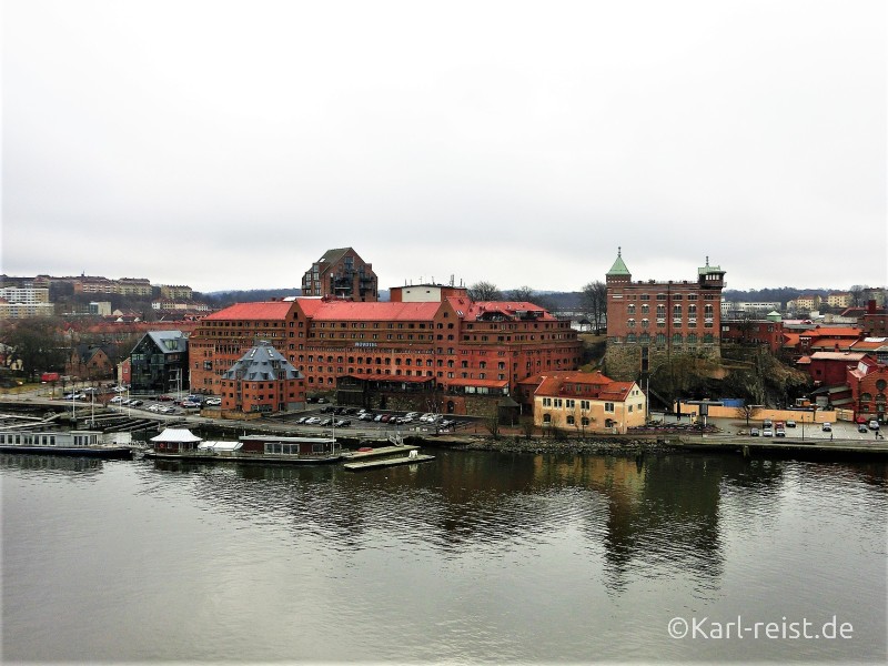 Aussicht von Stena Scandinavican aufs schwedische Festland kurz vorm Anlegen