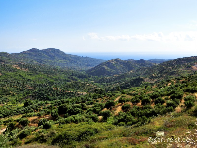 Ausblick aus dem Hinterland zur Küste