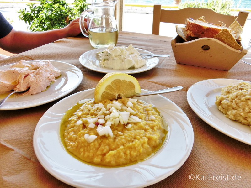 Peloponnes Pylos Taverne O Koukos Vorspeise