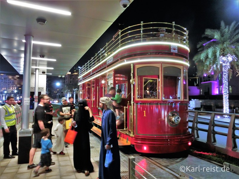 Dubai Trolley Straßenbahn