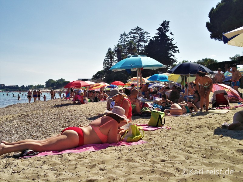 Fontane Bianche Strand Sizilien