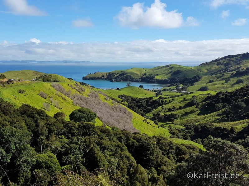 Neuseeland Nordinsel Aussicht Coromandel