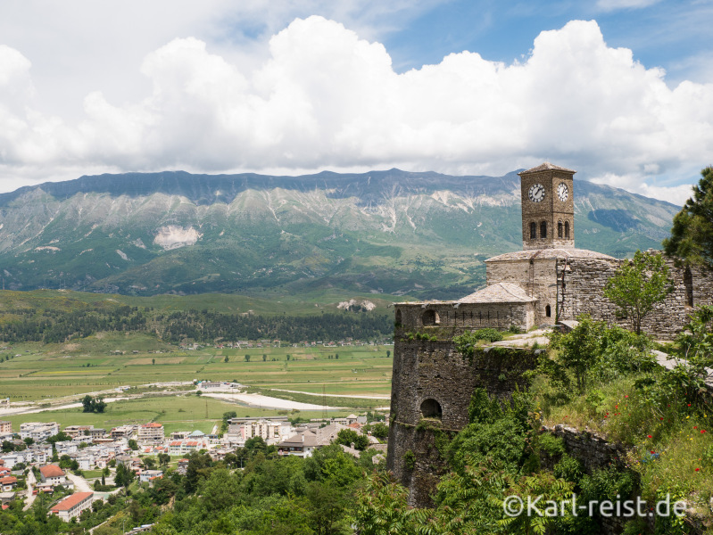 Burg Gjirokaster Glockenturm